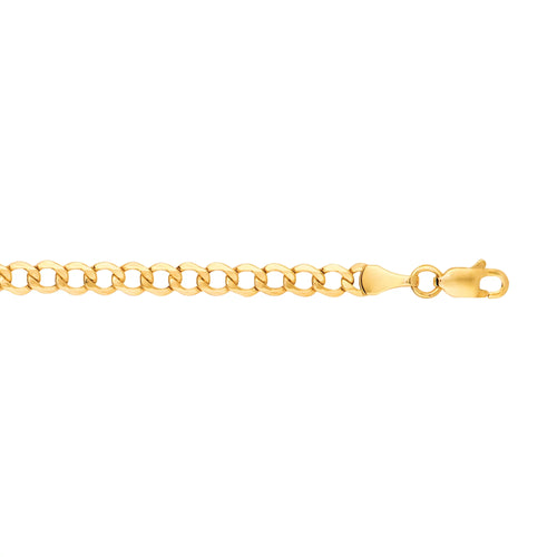 14K Yellow Gold 18in 4.4mm Curb Chain Q6962