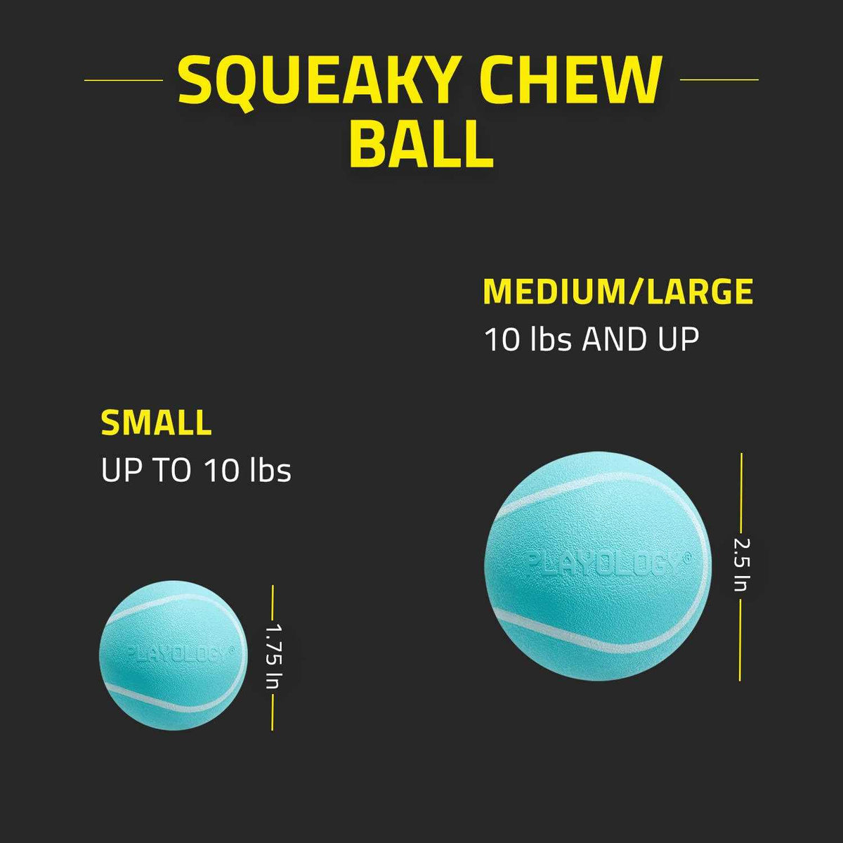 Squeaky Chew Ball Dog Toy J846