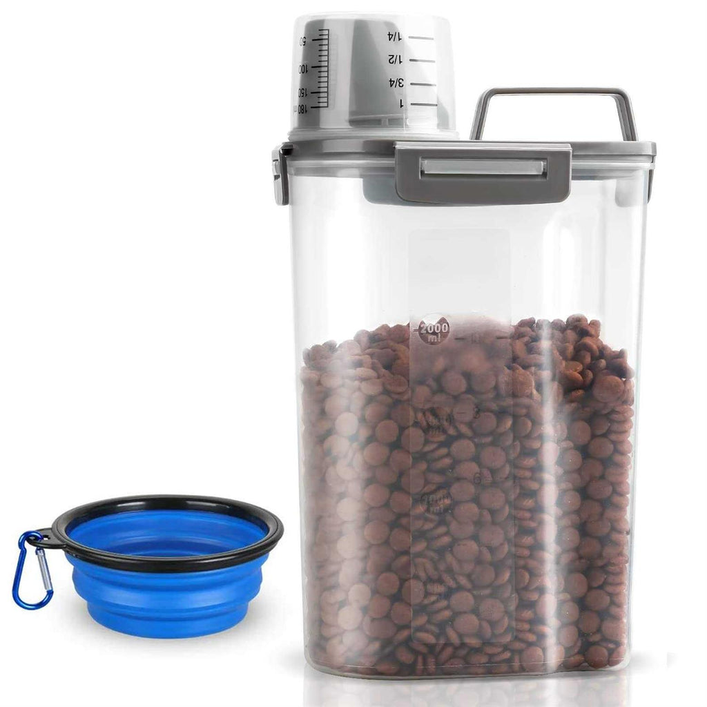 Airtight Pet Food Storage Container with Measuring Cup H815499