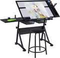 Adjustable Art Craft Desk with Stool S812