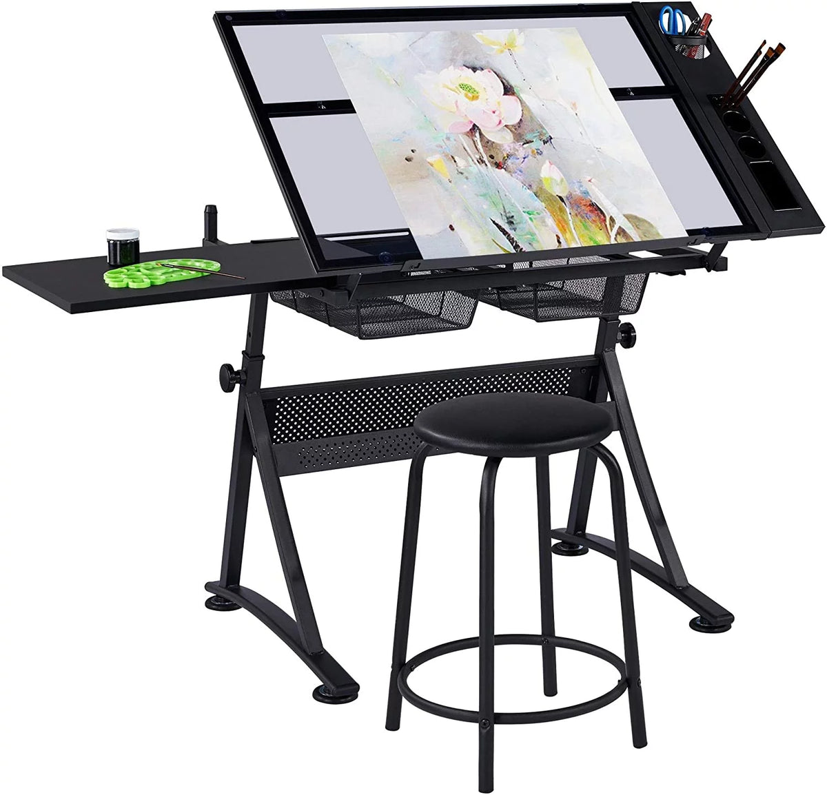 Adjustable Art Craft Desk with Stool S812