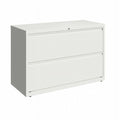 White 2-Drawer Metal Lateral File Cabinet K908885