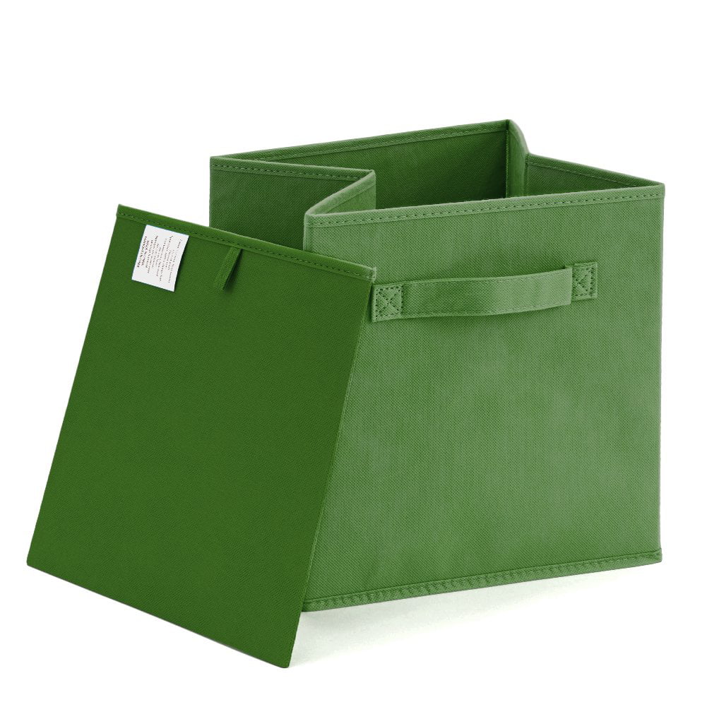 Set of 4 Foldable Fabric Storage Baskets O112635