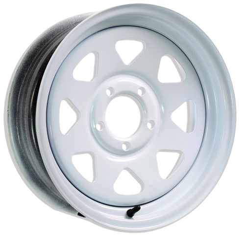 15 in. White Spoke Trailer Wheel Rim S425065