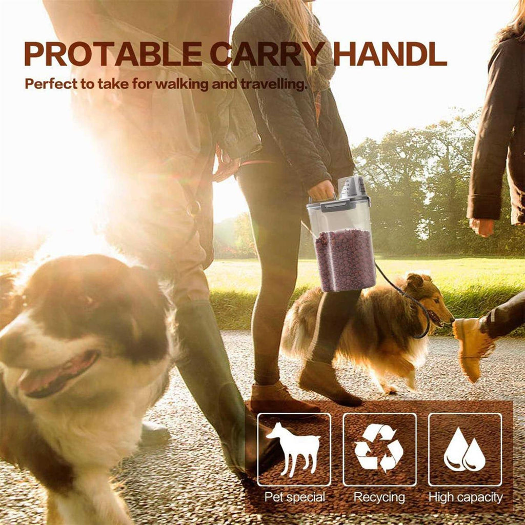 Airtight Pet Food Storage Container with Measuring Cup H815499