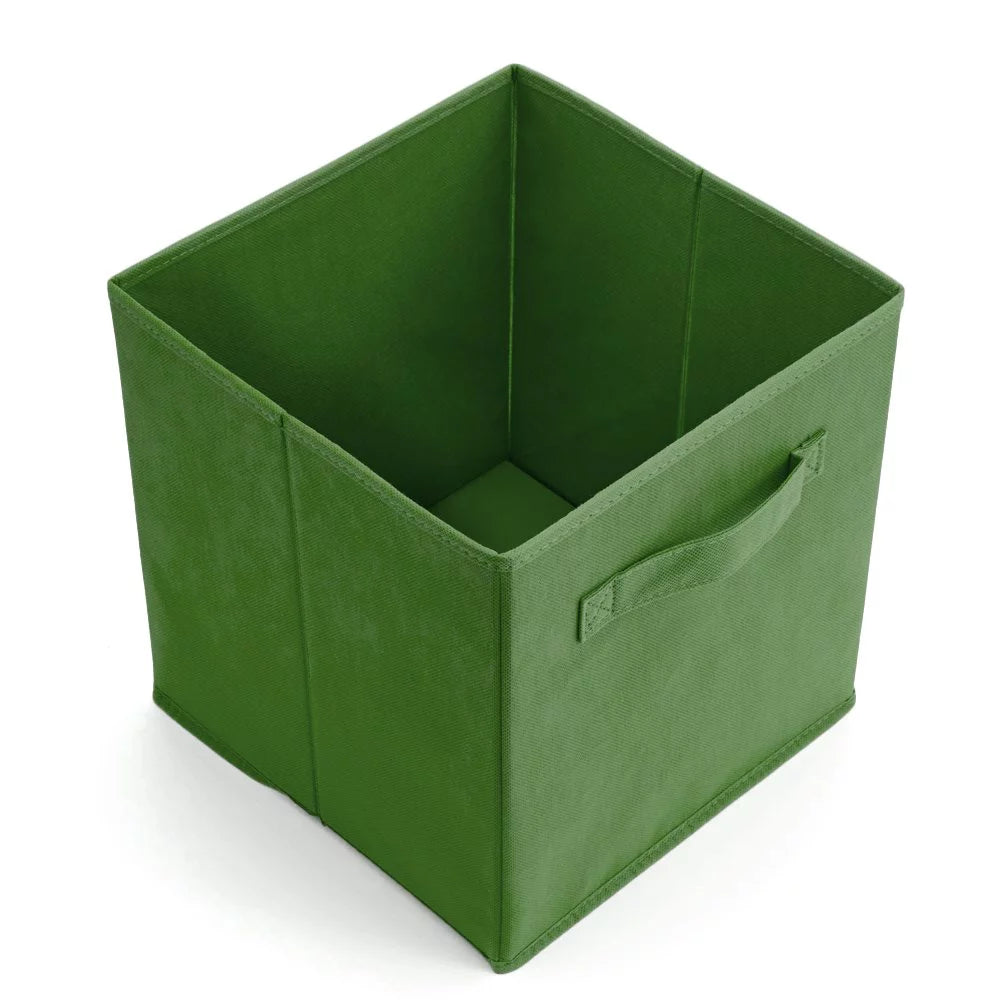 Set of 4 Foldable Fabric Storage Baskets O112635