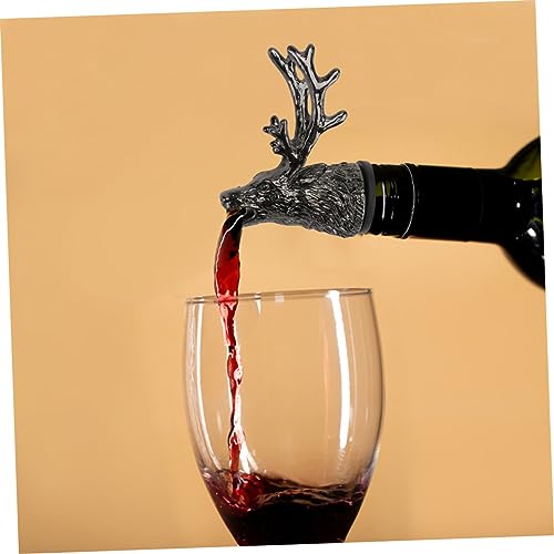 Deer Head Wine Pourer and Stopper Stainless Steel Y73205