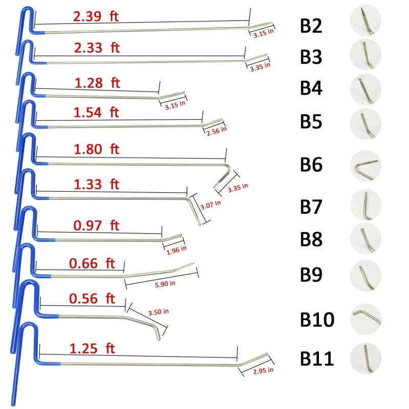 21 Pcs Paintless Dent Repair Tools Kit S3865