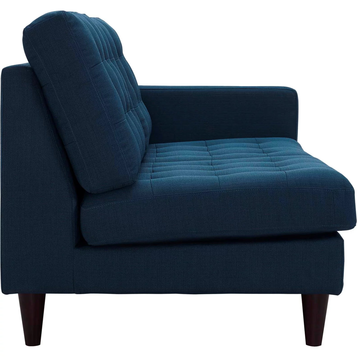 Navy Blue Fabric Loveseat Sofa P265