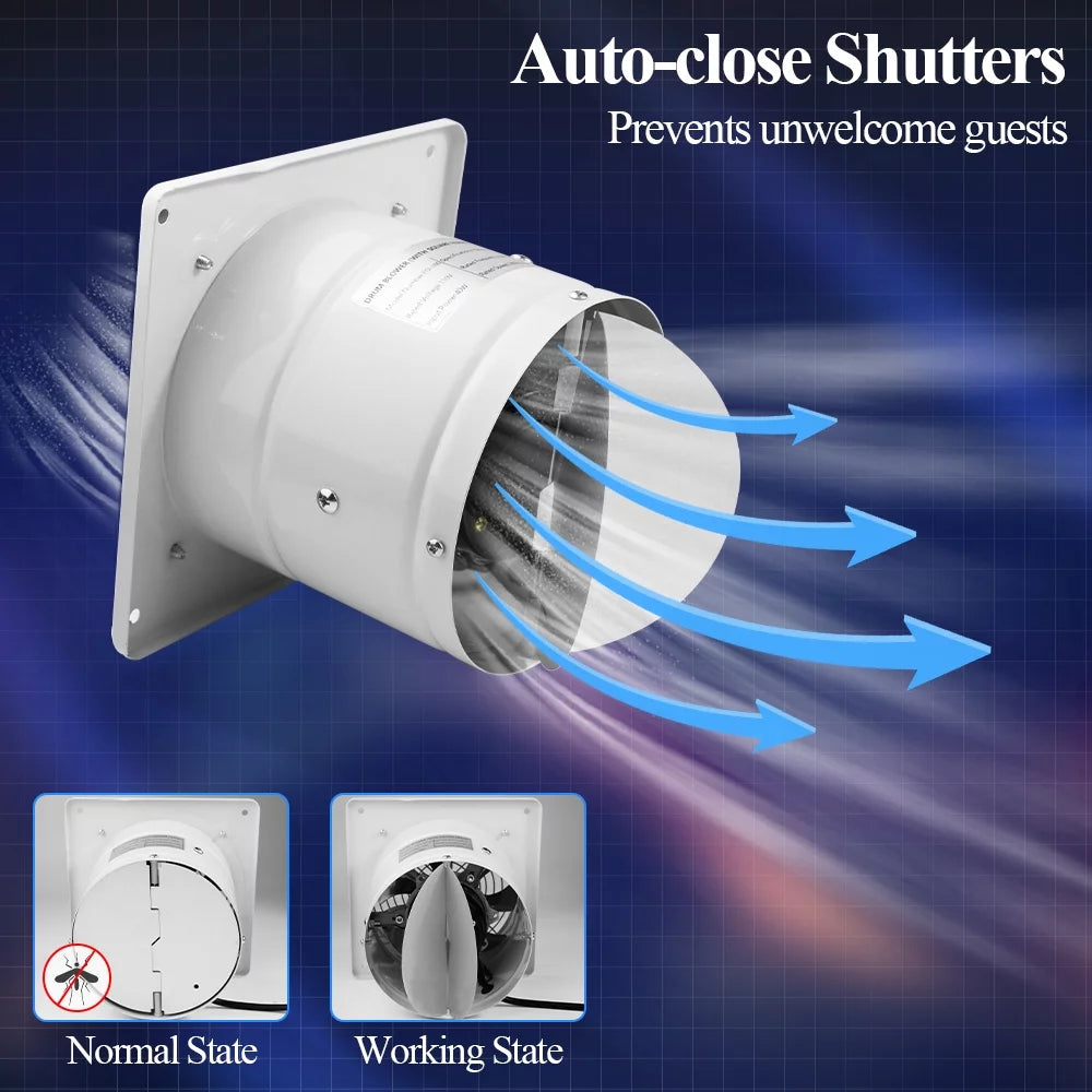 6” Wall Mounted Exhaust Fan with Speed Controller K496542