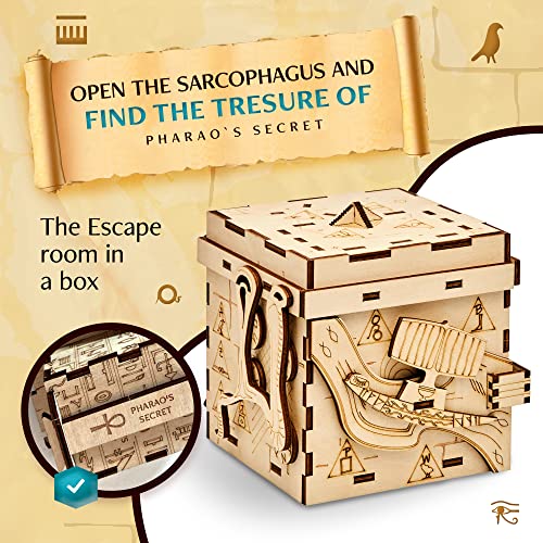 Wooden Puzzle Box with Hidden Compartments X13193
