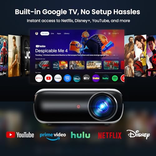 1080P Bluetooth Portable Outdoor Movie Projector with Built-in Speaker Q1834