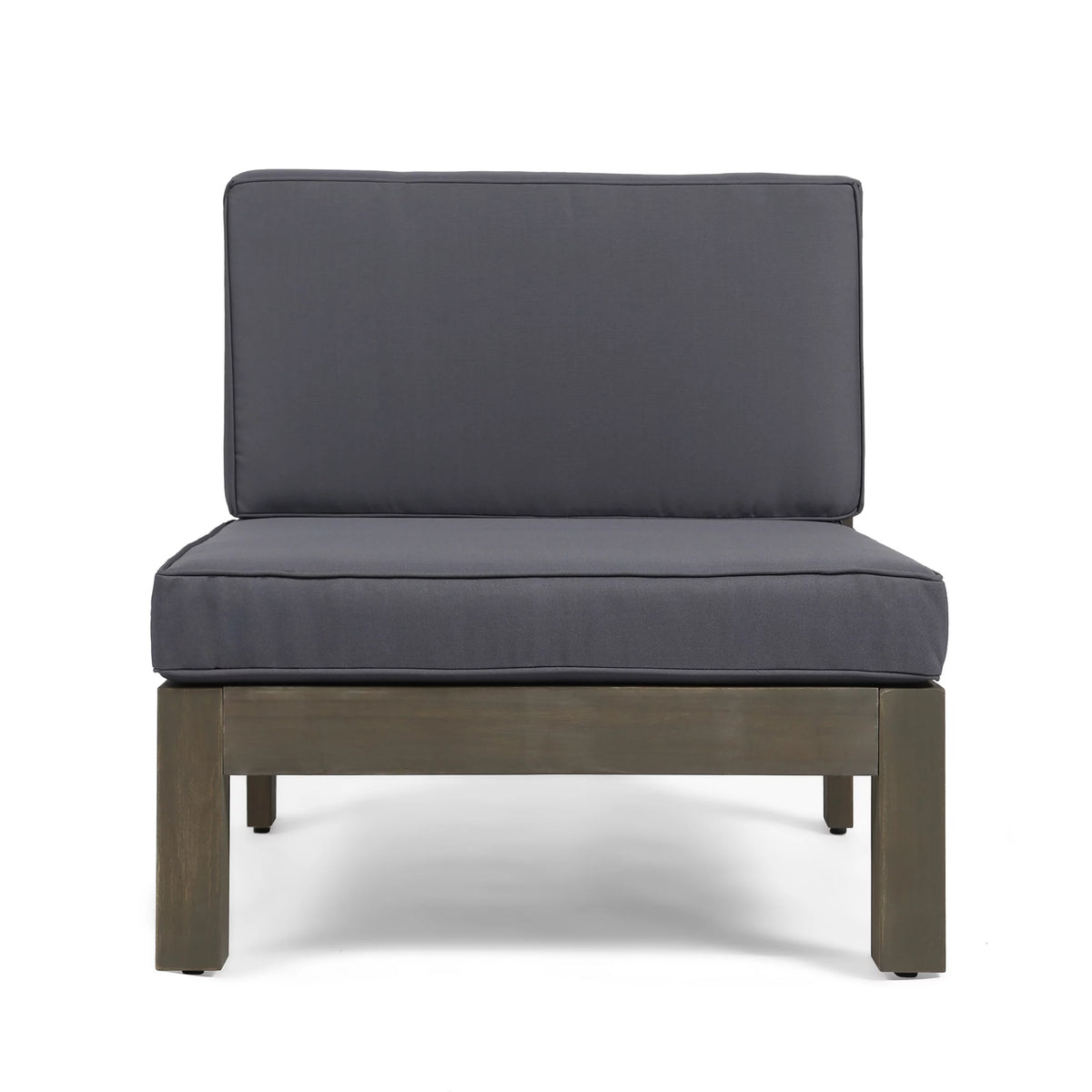 Acacia Wood 8 Seater Sectional Sofa Chat Set with Cushions E5697