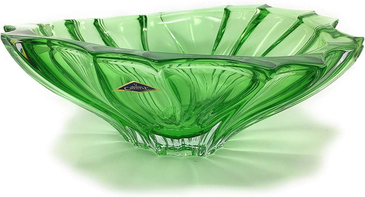 Bohemian Crystal Centerpiece Vase N15423