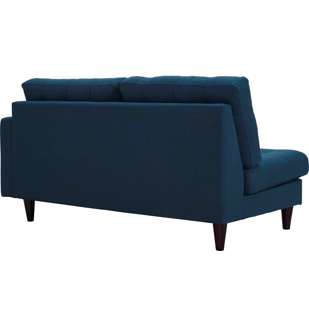 Navy Blue Fabric Loveseat Sofa P265