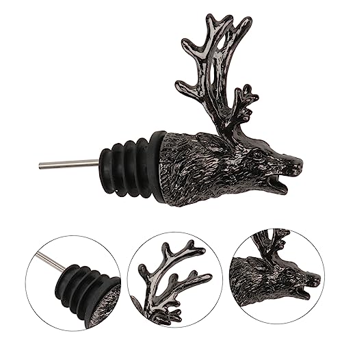 Deer Head Wine Pourer and Stopper Stainless Steel Y73205