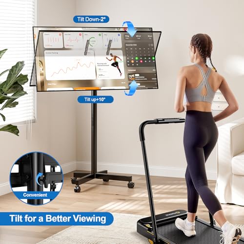 White Rolling TV Cart for 23-65 Inch Screen K770