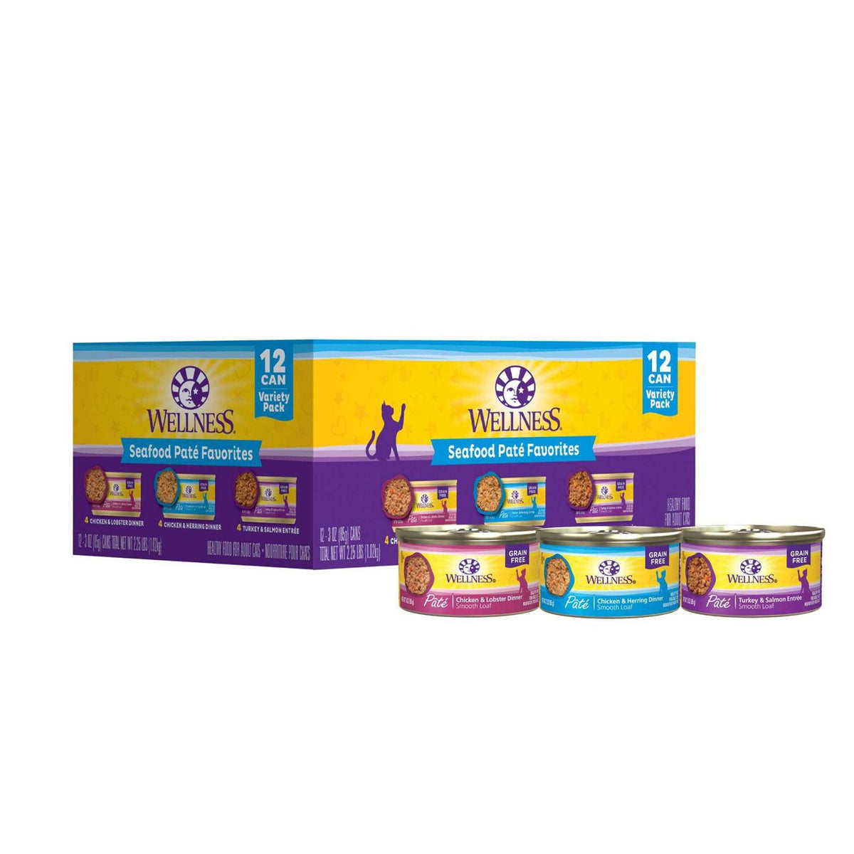 Seafood Pate Cat Food Variety Pack S20709