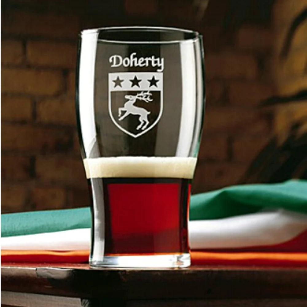 Irish Coat of Arms Tavern Glasses Set of 4 A625825
