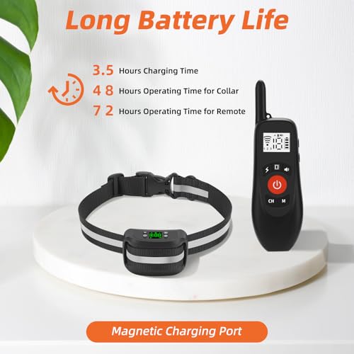 2-in-1 GPS Wireless Dog Fence & Remote Training Collar J739