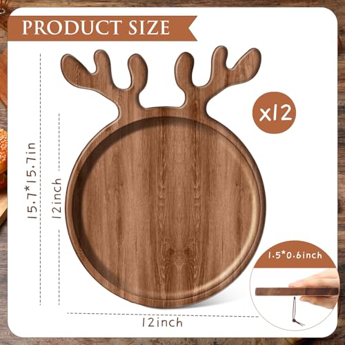 6 Pcs Acacia Wood Cutting Board Serving Trays V9313