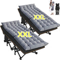 2 Pack Oversized Portable Folding Bed with Mattress and Carry Bag T881926