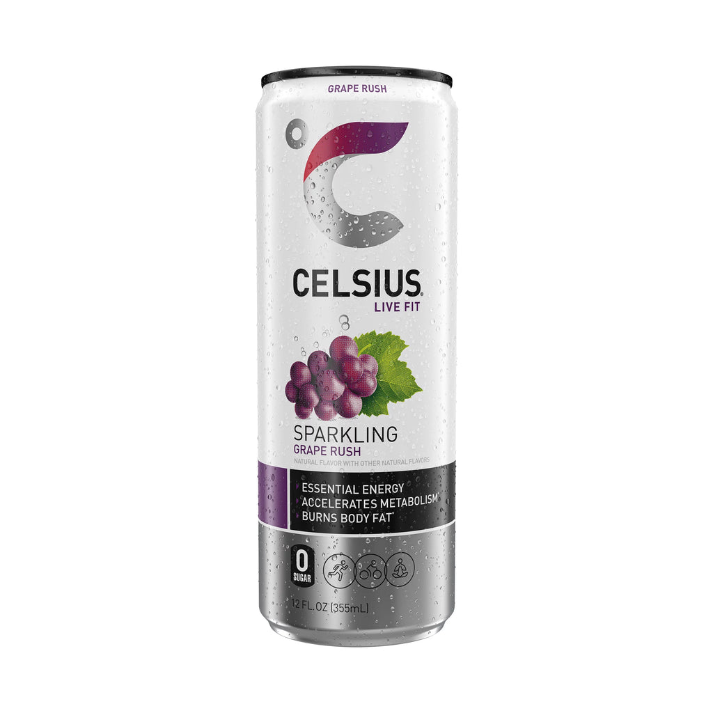 Sparkling Grape Energy Drink 12 fl oz Can Pack of 12 B849938