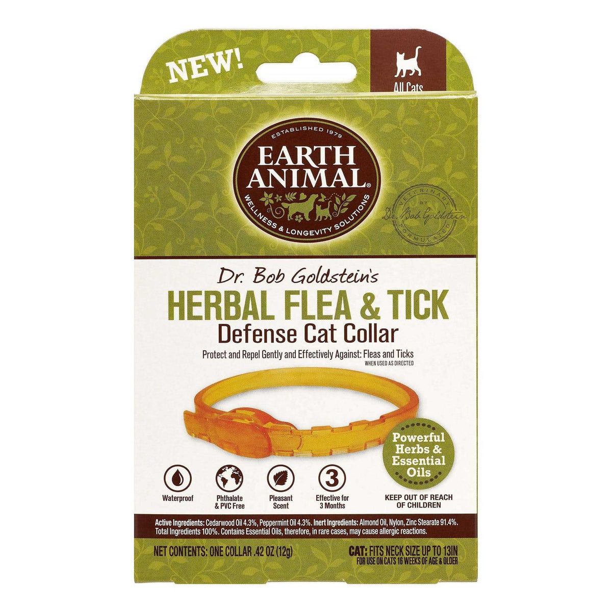 Herbal Flea & Tick Collar for Cats V653
